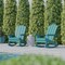 Flash Furniture Blue Adirondack Rocking Chairs with Cupholder, 2PK 2-LE-HMP-1044-31-BL-GG - alternate 8